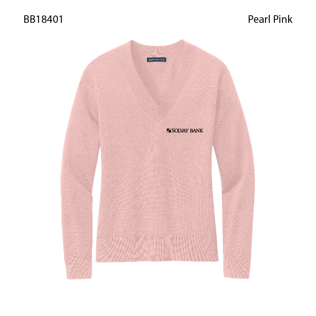 Brooks Brothers® Women’s Cotton Stretch V-Neck Sweater