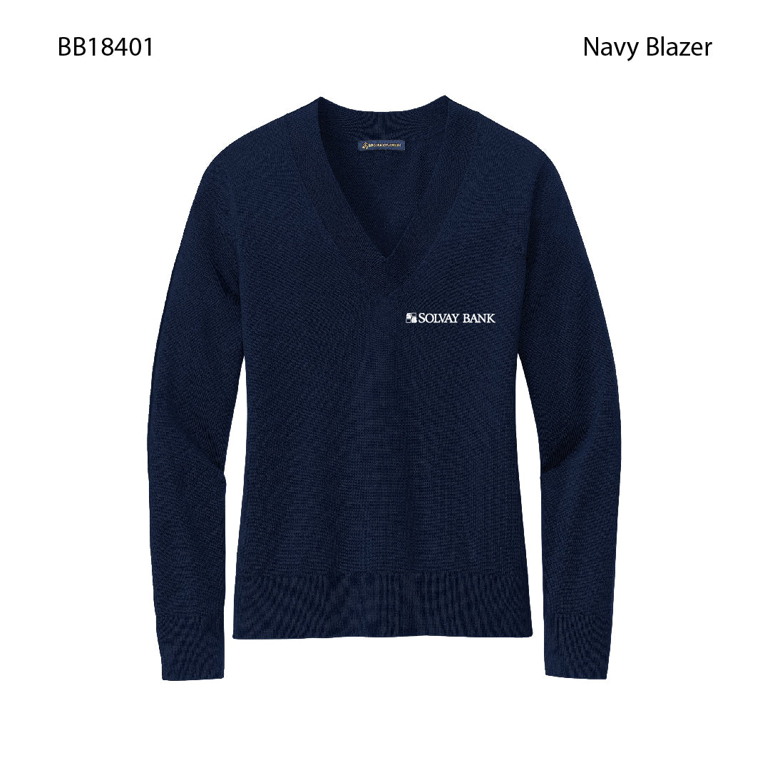 Brooks Brothers® Women’s Cotton Stretch V-Neck Sweater